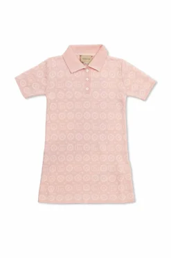 Gucci Kids RÓŻOWY Sukienka ze wzorem `GG`