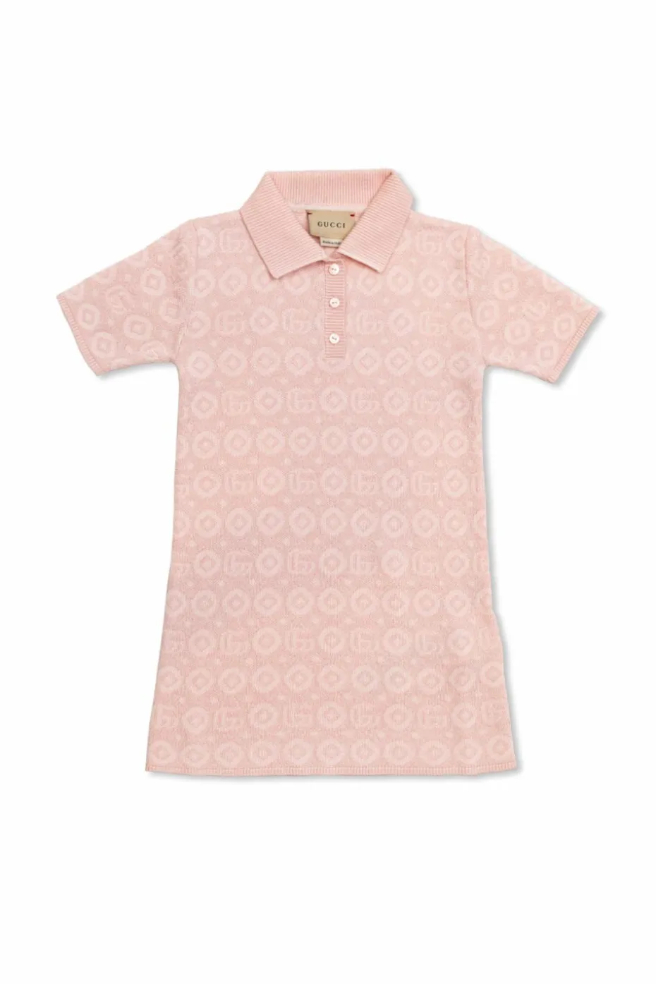 Gucci Kids RÓŻOWY Sukienka ze wzorem `GG`