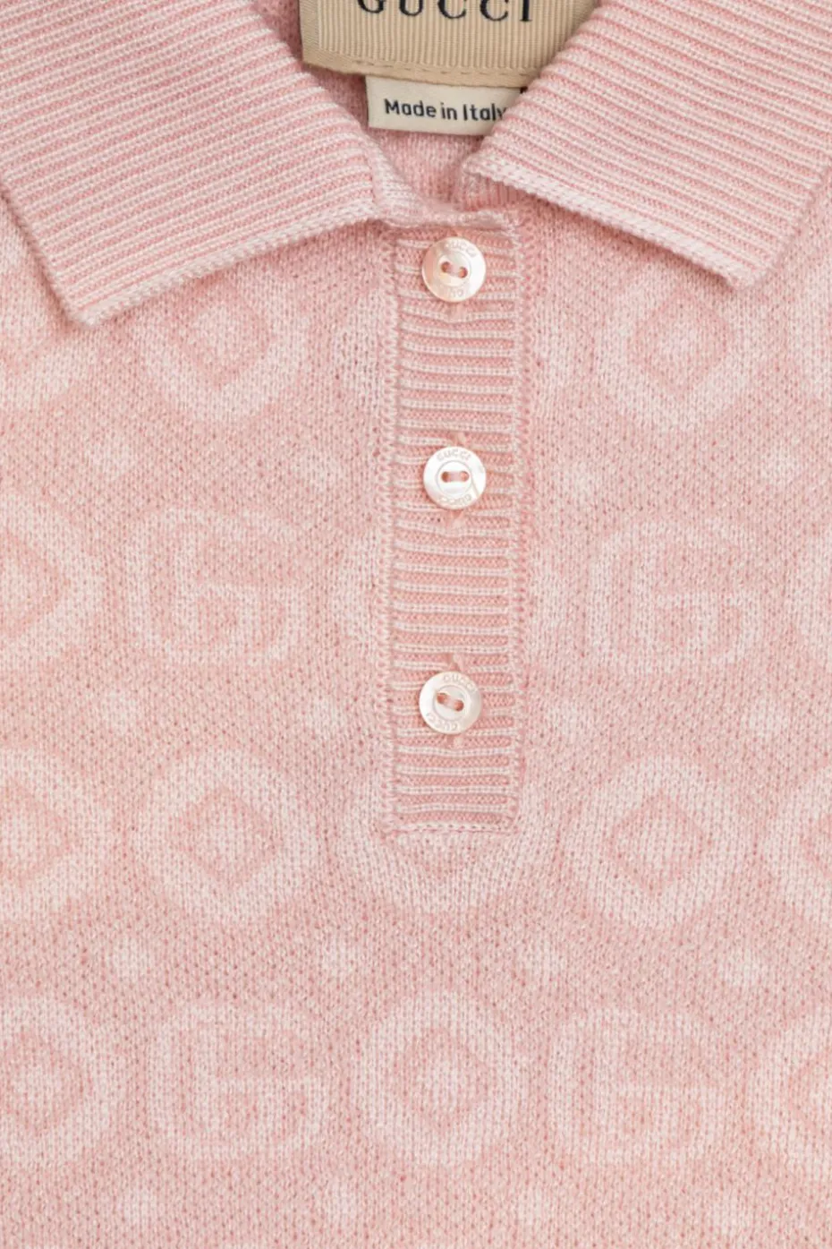 Gucci Kids RÓŻOWY Sukienka ze wzorem `GG`