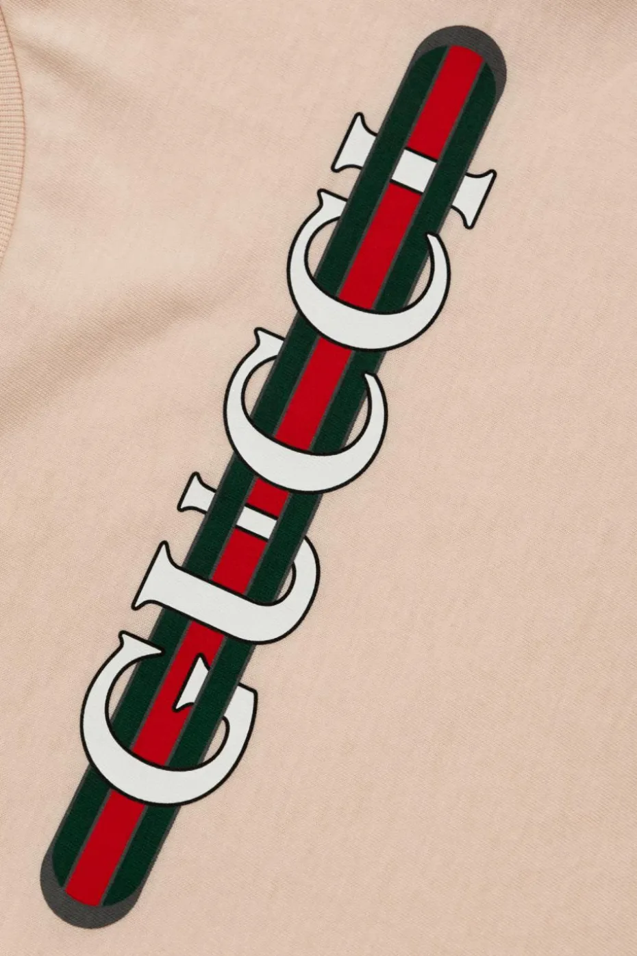 Gucci Kids RÓŻOWY T-shirt z logo