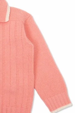 Gucci Kids RÓŻOWY Wełniany kardigan