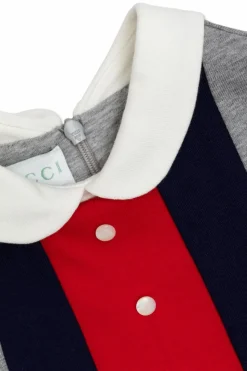 Gucci Kids SZARY Bawełniana sukienka