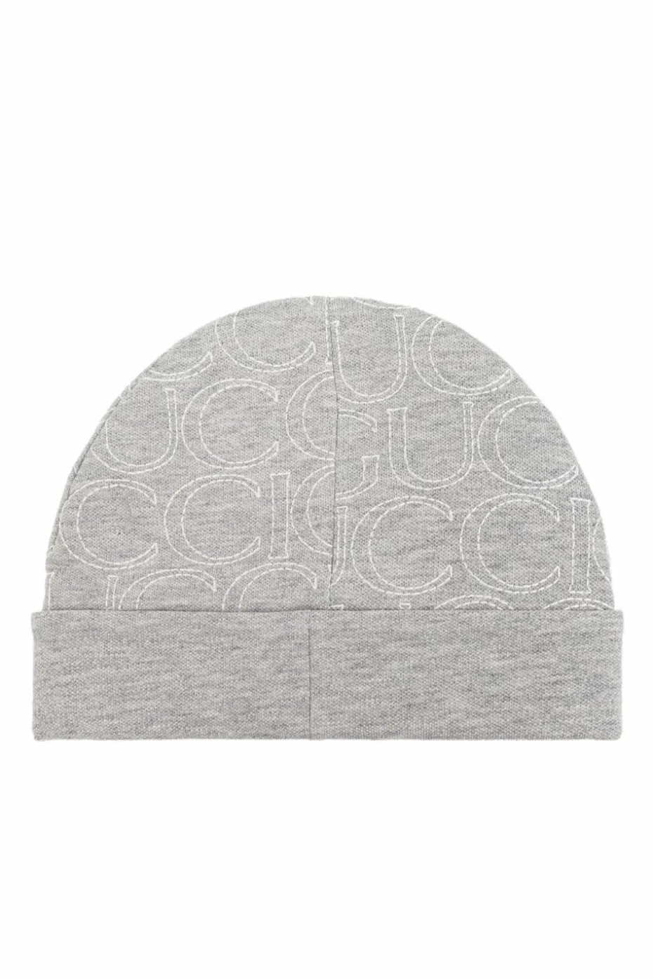 Gucci Kids SZARY Bawełniana czapka z wyszytym logo