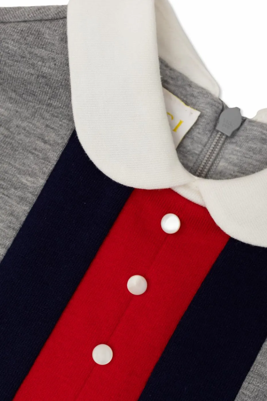 Gucci Kids SZARY Bawełniana sukienka