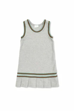 Gucci Kids SZARY Bawełniana sukienka