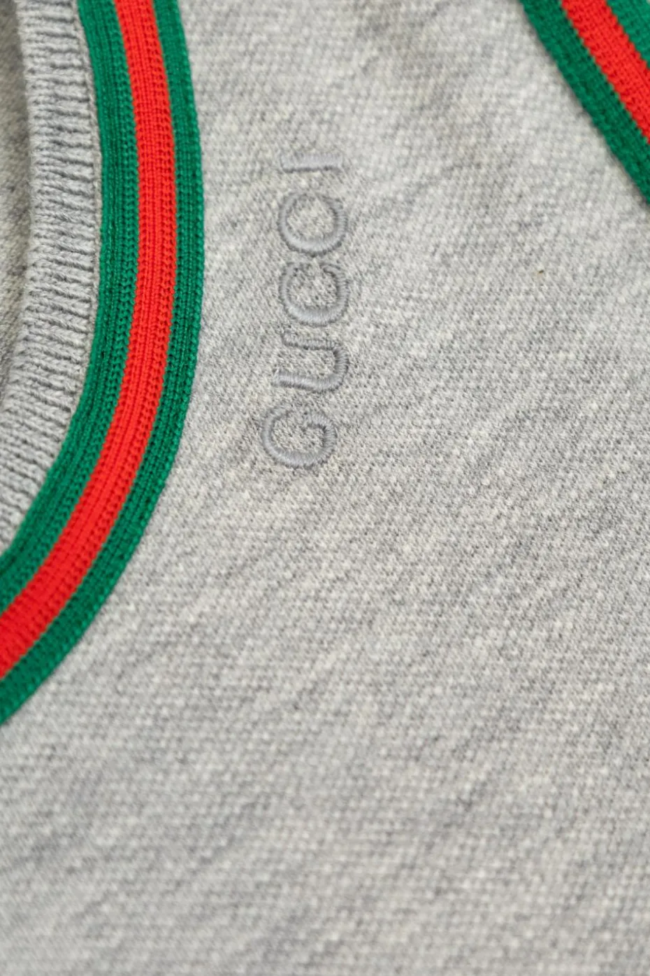 Gucci Kids SZARY Bawełniana sukienka