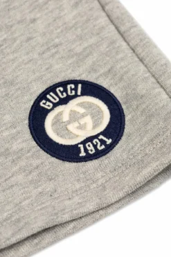 Gucci Kids SZARY Bawełniane szorty