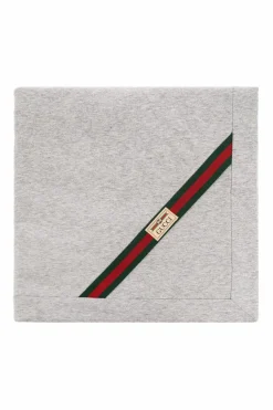 Gucci Kids SZARY Koc z logo