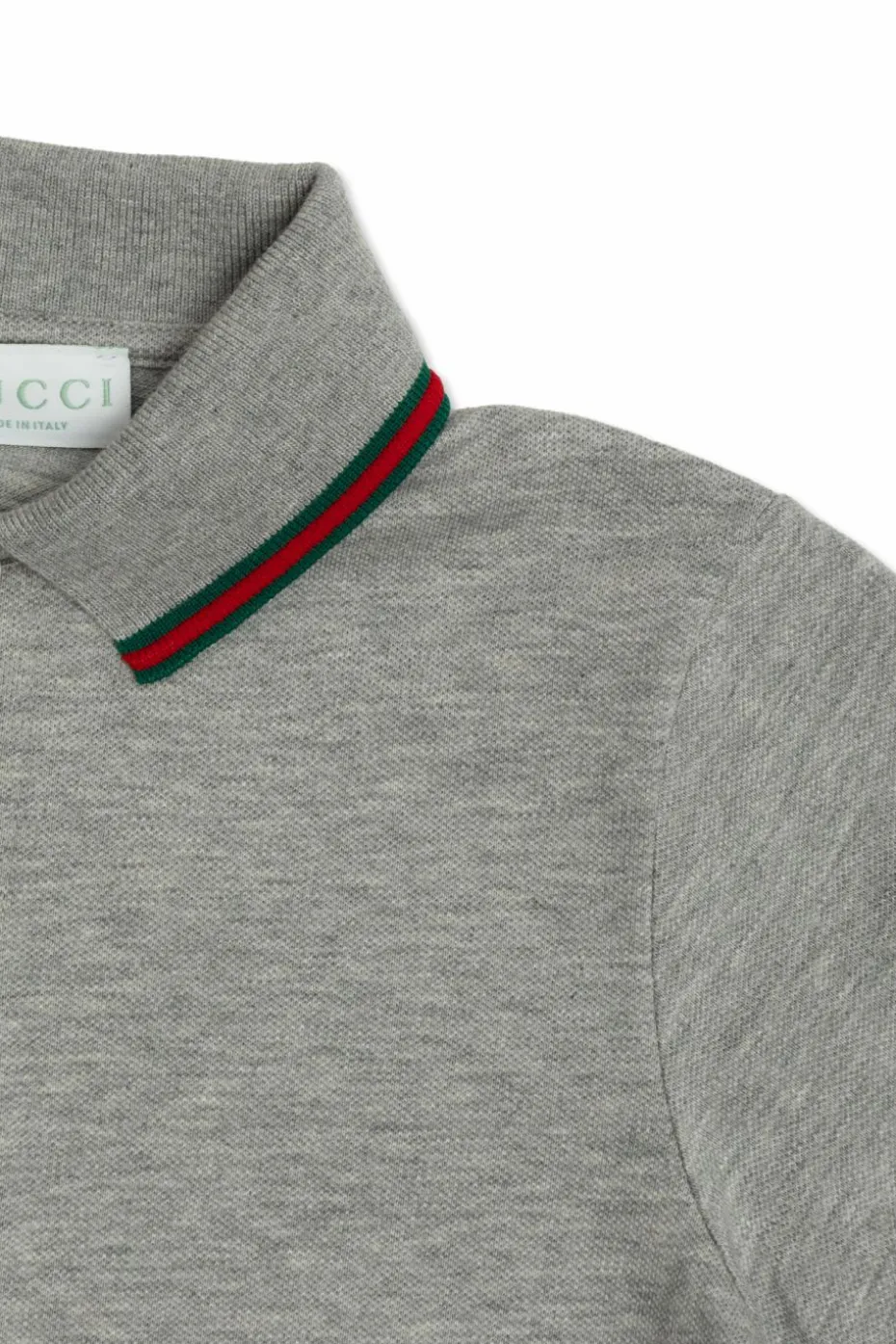 Gucci Kids SZARY Polo z logo