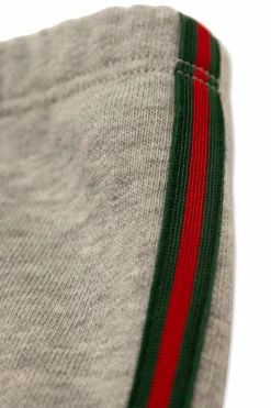 Gucci Kids SZARY Spodnie dresowe z paskiem `Web`