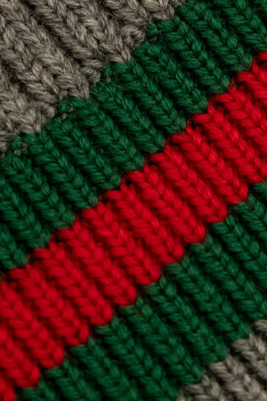 Gucci Kids SZARY Sweter z charakterystycznym paskiem `Web`
