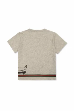 Gucci Kids SZARY T-shirt z nadrukiem