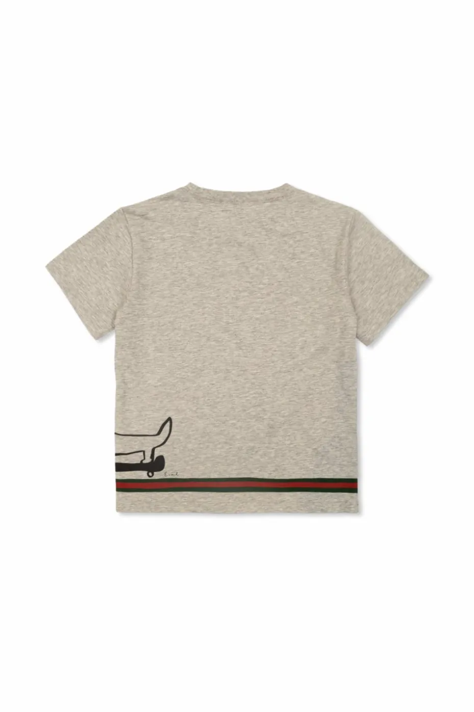 Gucci Kids SZARY T-shirt z nadrukiem