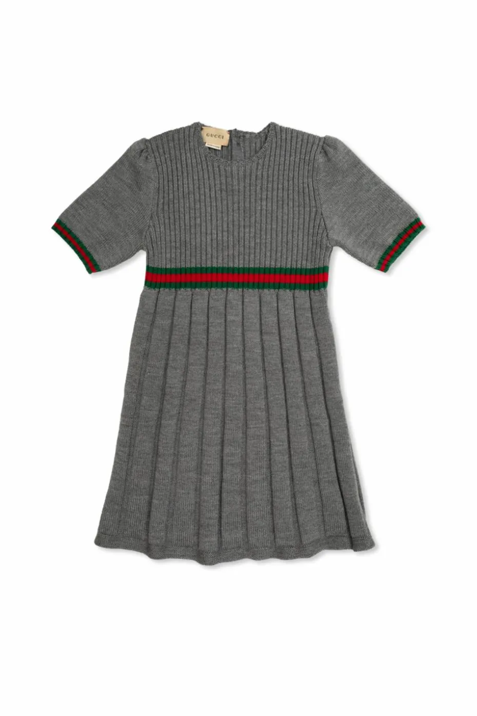 Gucci Kids SZARY Wełniana sukienka