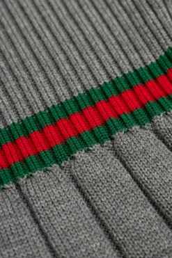 Gucci Kids SZARY Wełniana sukienka