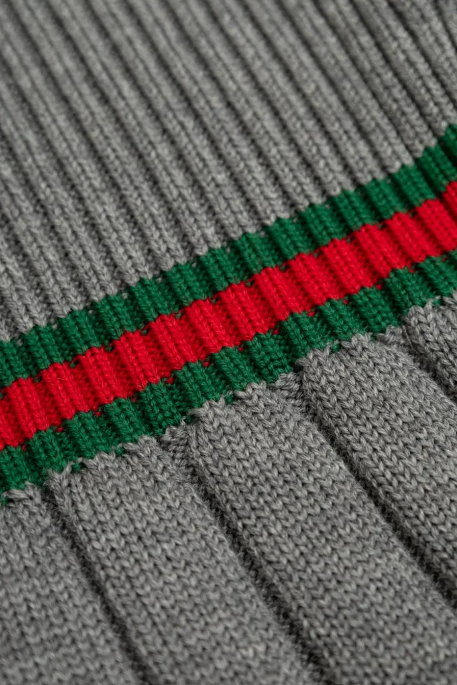 Gucci Kids SZARY Wełniana sukienka
