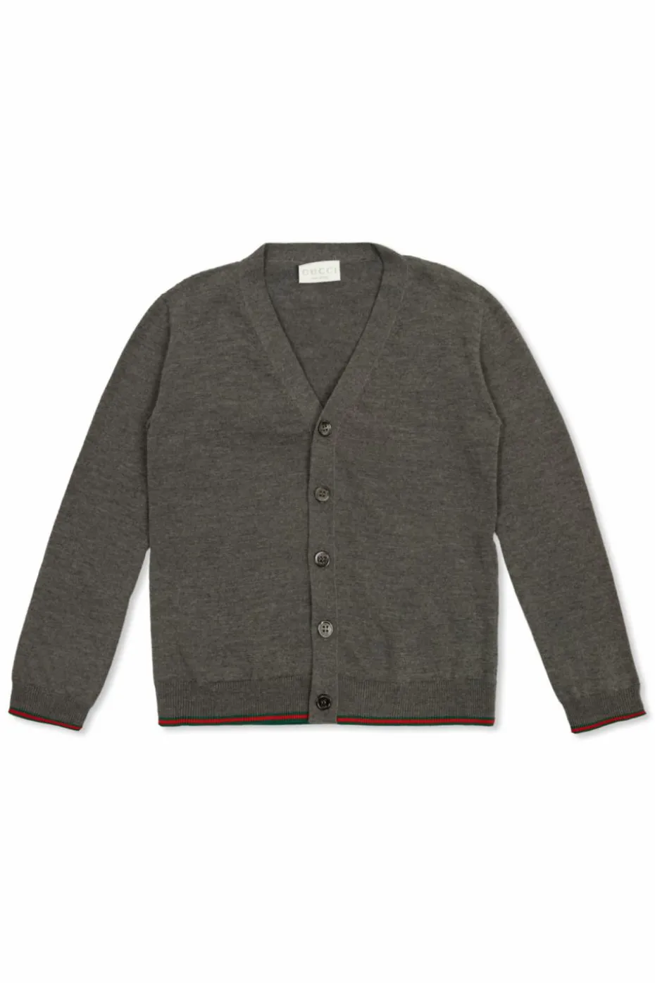 Gucci Kids SZARY wełniany kardigan