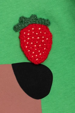 Gucci Kids ZIELONY T-shirt z nadrukiem