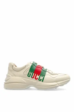 Gucci kremowy Buty sportowe z logo