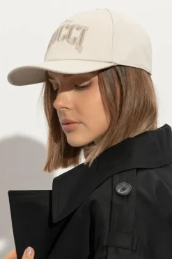 Gucci kremowy Czapka z daszkiem