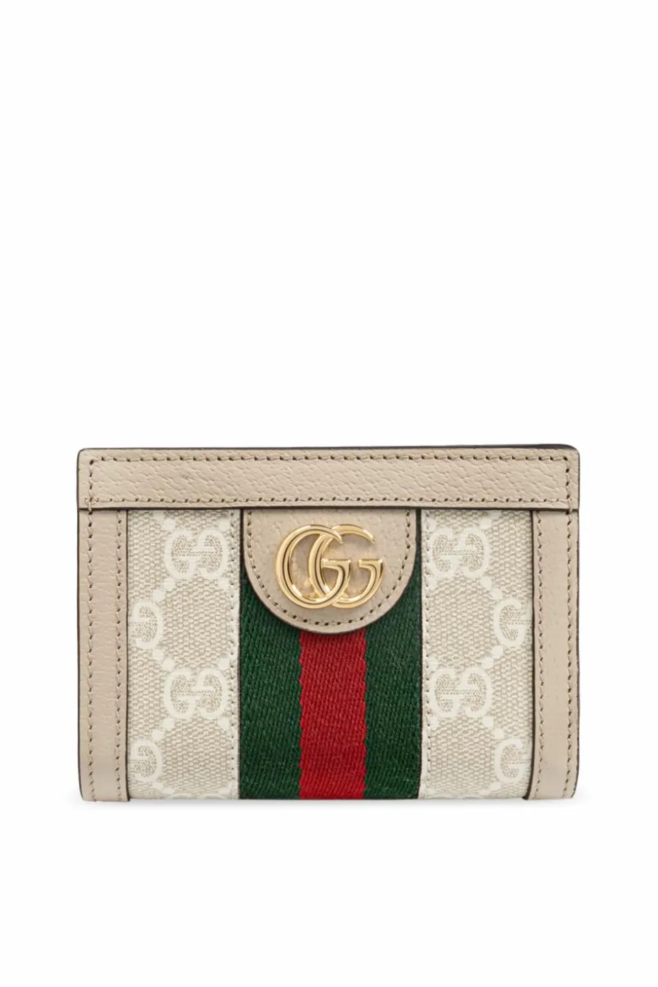 Gucci kremowy Portfel z paskiem `Web`