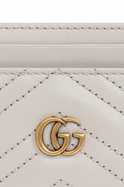 Gucci kremowy Skórzane etui na karty