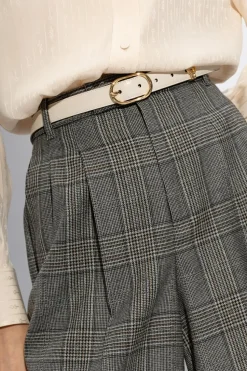 Gucci kremowy Skórzany pasek