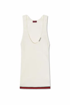 Gucci kremowy Top bez rękawów