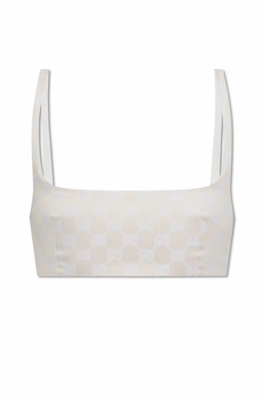 Gucci kremowy Top z monogramem