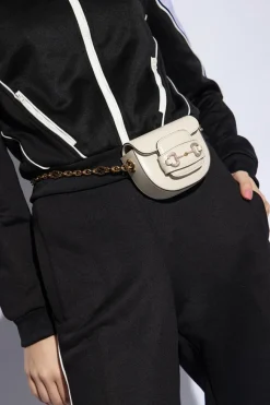 Gucci kremowy Torba na pas ‘Horsebit 1955’