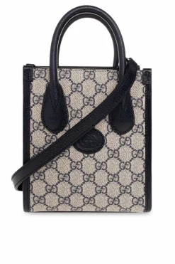 Gucci kremowy Torba na ramię z monogramem