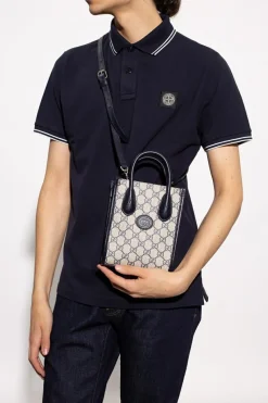 Gucci kremowy Torba na ramię z monogramem