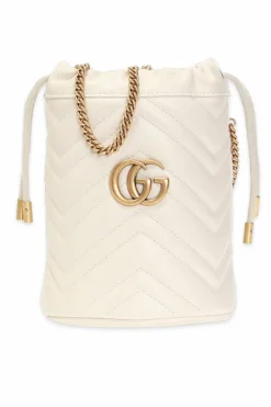 Gucci kremowy Torba na ramię ‘GG Marmont’