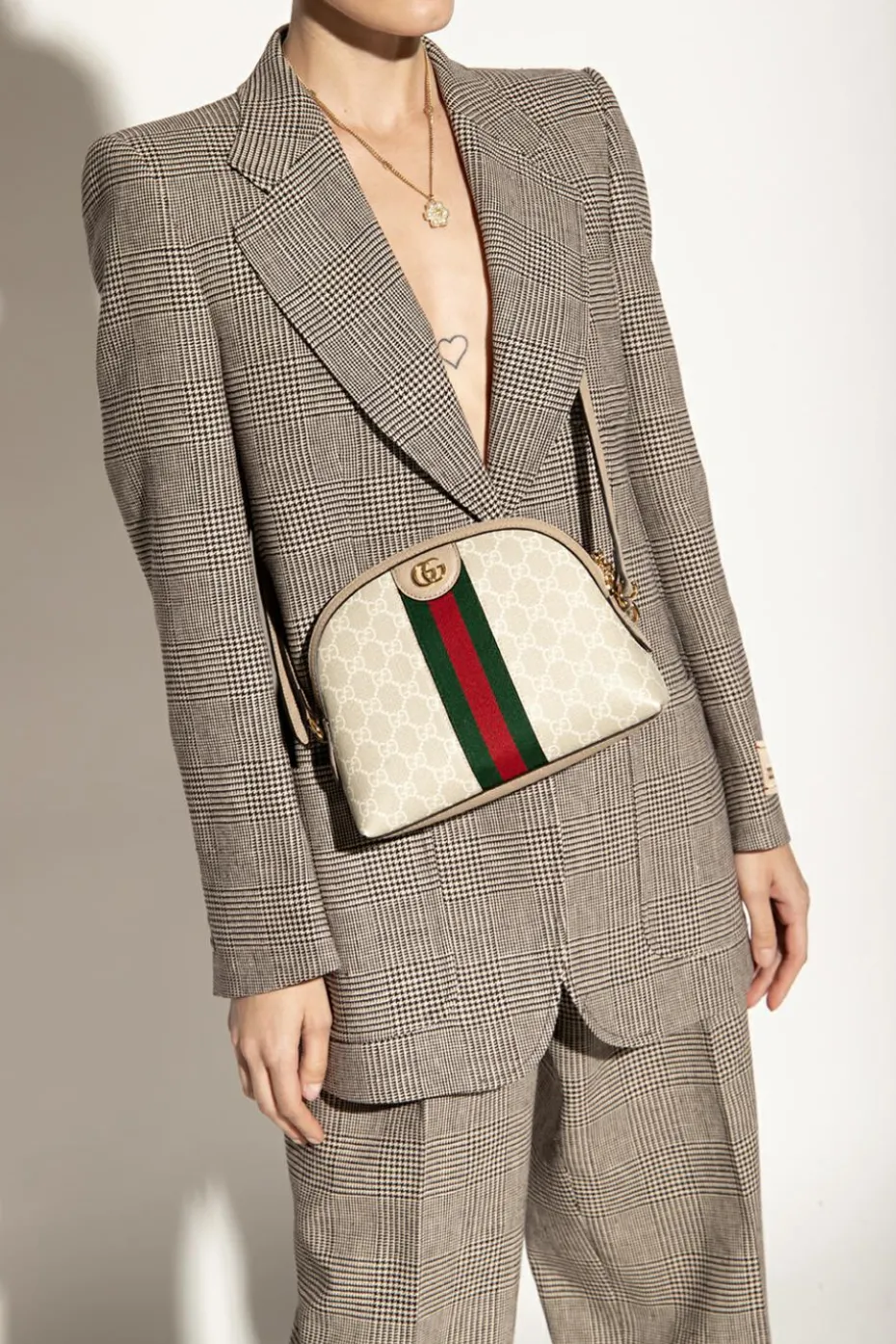 Gucci kremowy Torba na ramię ‘Ophidia Small’