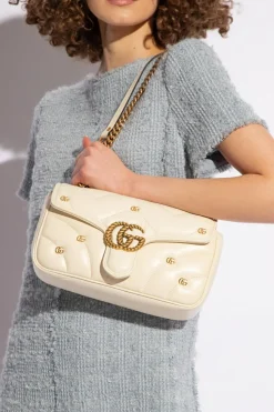 Gucci kremowy Torba na ramię ‘GG Marmont Small’