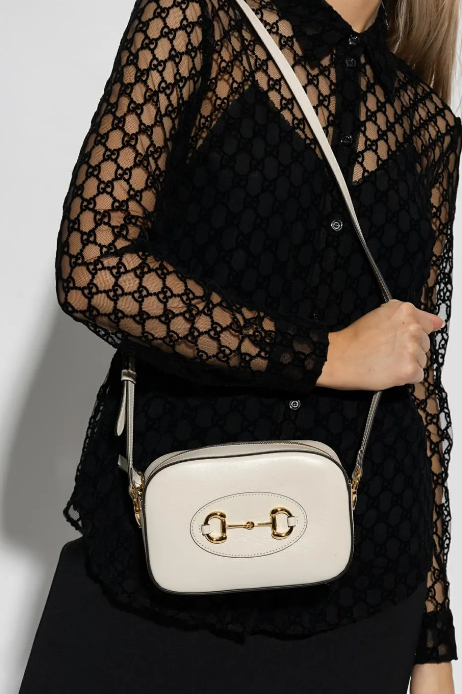 Gucci kremowy Torba na ramię ‘1955 Horsebit Small’