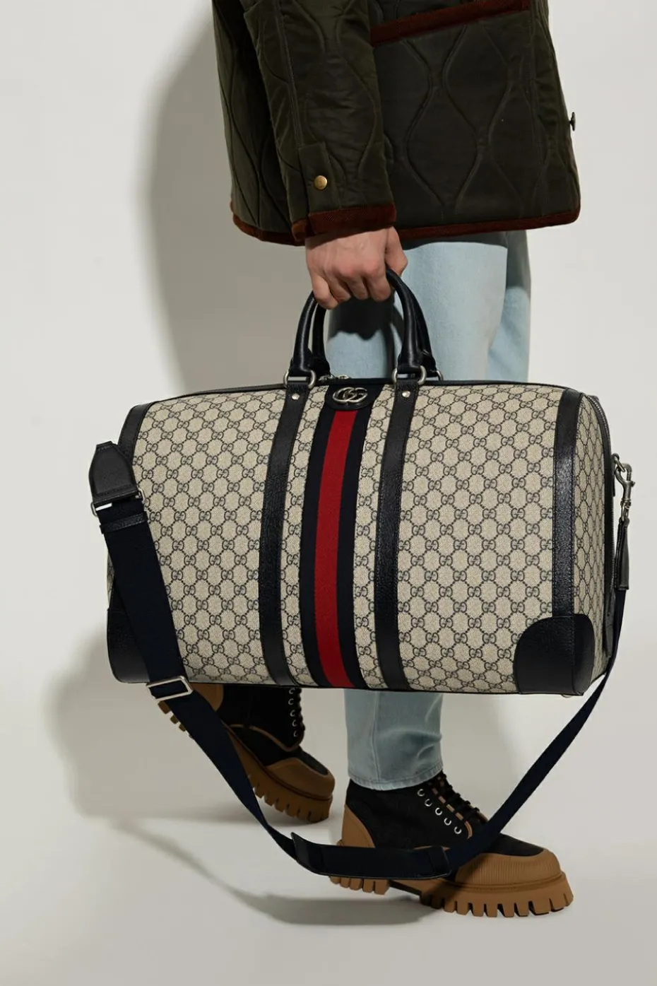 Gucci kremowy Torba podręczna ‘Ophidia Large’
