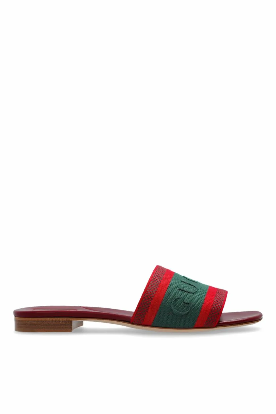 Gucci MULTIKOLOR Klapki z charakterystycznym paskiem `Web`