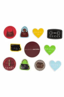 Gucci MULTIKOLOR Zestaw jedenastu naklejek na walizkę