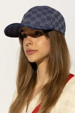 Gucci NIEBIESKI Czapka z daszkiem