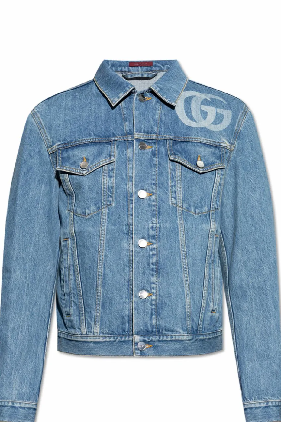Gucci NIEBIESKI Jeansowa kurtka