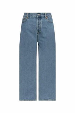 Gucci NIEBIESKI Jeansy z wysokim stanem