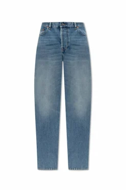 Gucci NIEBIESKI Jeansy z wysokim stanem
