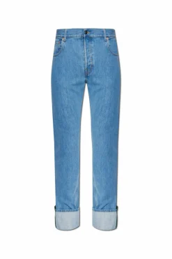 Gucci NIEBIESKI Jeansy z podwiniętymi nogawkami