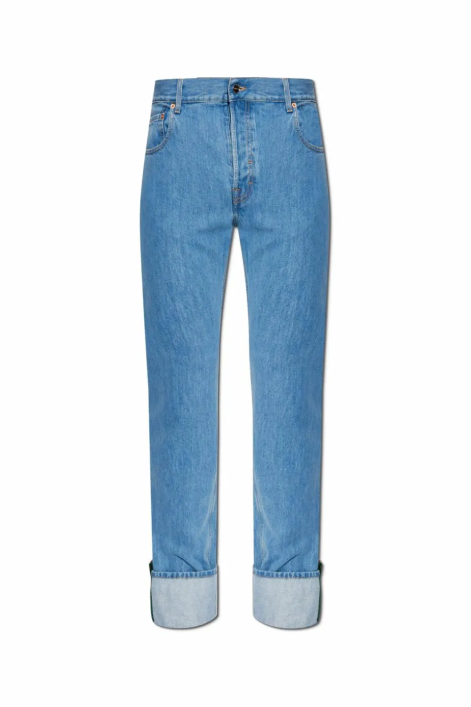 Gucci NIEBIESKI Jeansy z podwiniętymi nogawkami