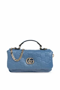 Gucci NIEBIESKI Torba do ręki `GG Milano Small`