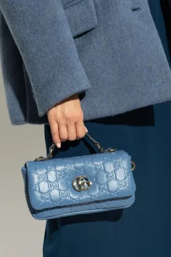 Gucci NIEBIESKI Torba do ręki `GG Milano Small`
