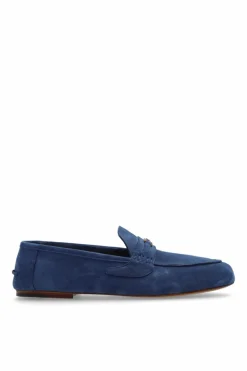Gucci NIEBIESKI Zamszowe buty typu ‘loafers’