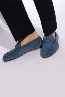 Gucci NIEBIESKI Zamszowe buty typu ‘loafers’