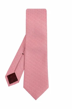 Gucci RÓŻOWY Jedwabny krawat